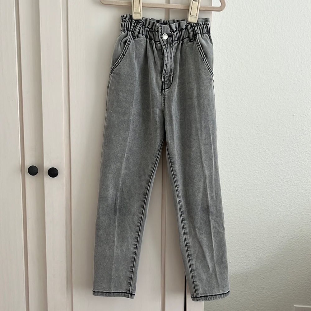 Zara | 4-5 grey Paperbag jeans